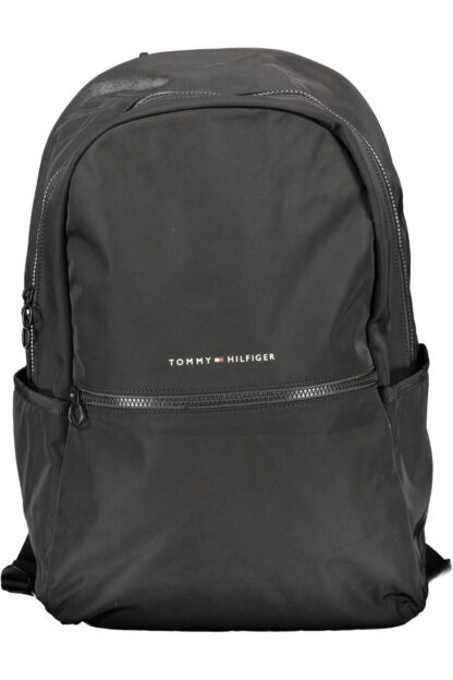 Tommy Hilfiger - Black Polyester Men Backpack