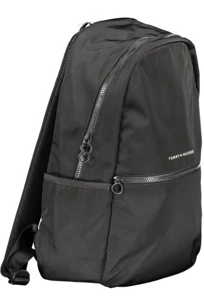 Tommy Hilfiger - Black Polyester Men Backpack