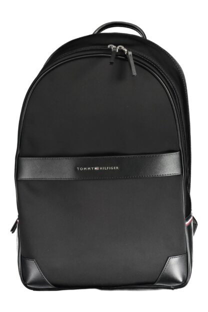 Tommy Hilfiger - Black Polyester Men Backpack