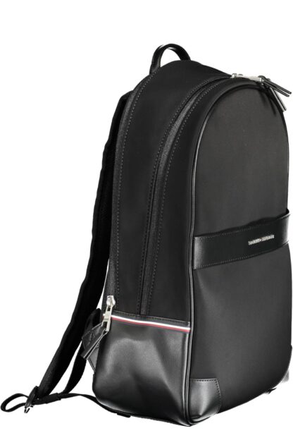 Tommy Hilfiger - Black Polyester Men Backpack