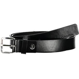 Calvin Klein - Black Leather Men Belt