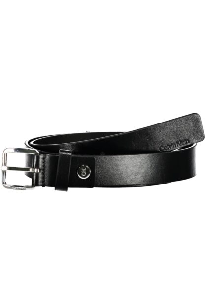 Calvin Klein - Black Leather Men Belt