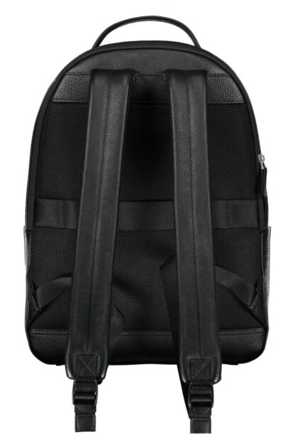 Tommy Hilfiger - Black Polyurethane Men Backpack