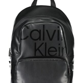 Calvin Klein - Black Polyester Men Backpack