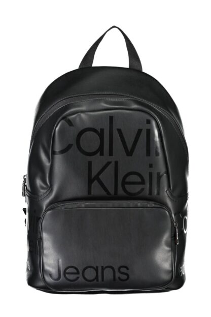 Calvin Klein - Black Polyurethane Men Backpack