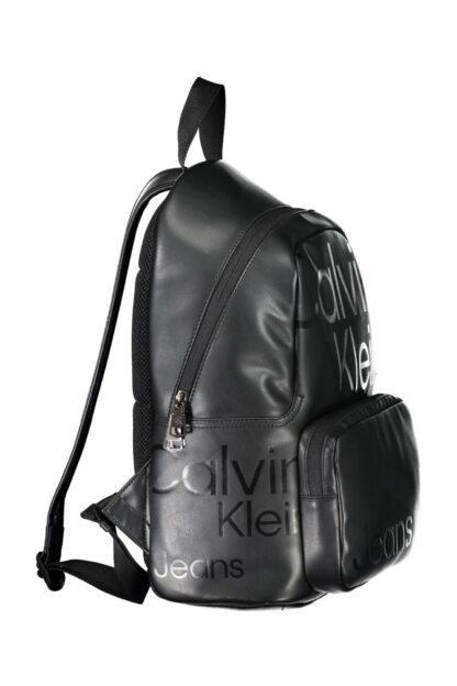 Calvin Klein - Black Polyurethane Men Backpack