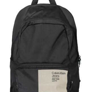 Calvin Klein - Black Polyester Men Backpack