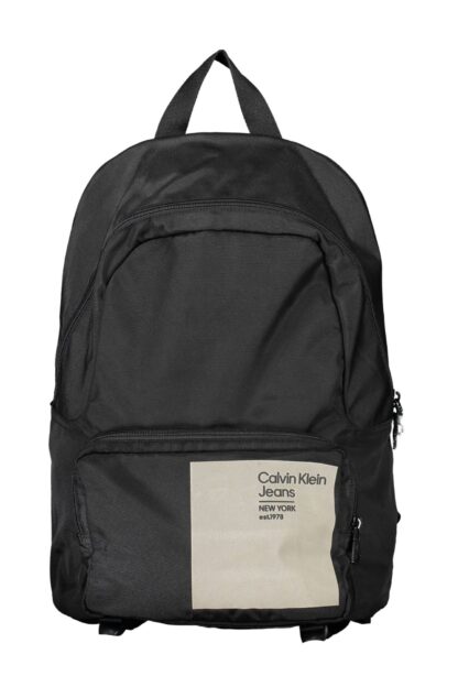 Calvin Klein - Black Polyester Men Backpack