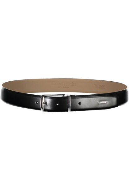 Calvin Klein - Black Leather Men Belt