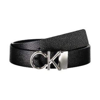 Calvin Klein - Black Leather Men Belt