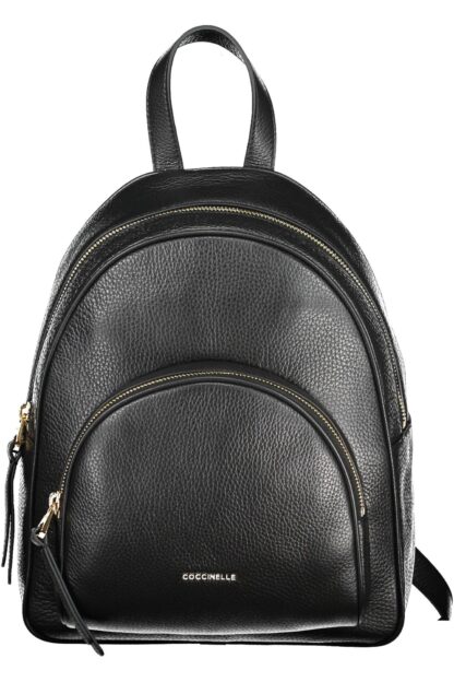 Coccinelle - Black Leather Women Backpack