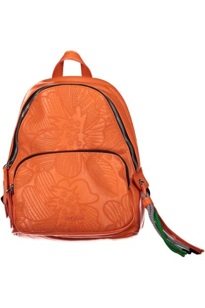 Desigual - Orange Polyurethane Women Backpack