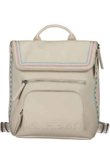 Desigual - White Polyurethane Women Backpack