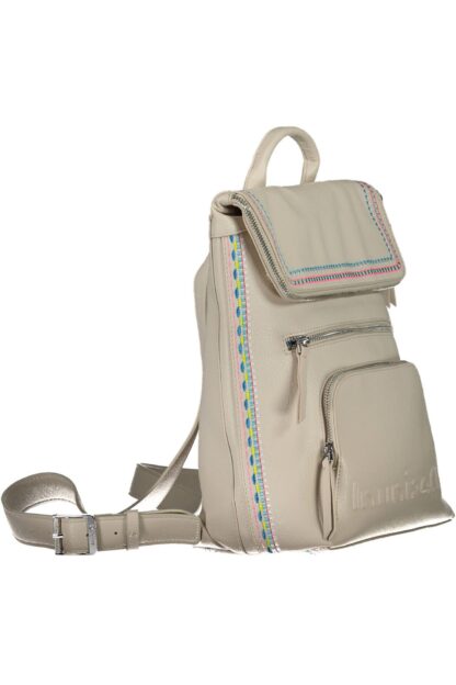 Desigual - White Polyurethane Women Backpack