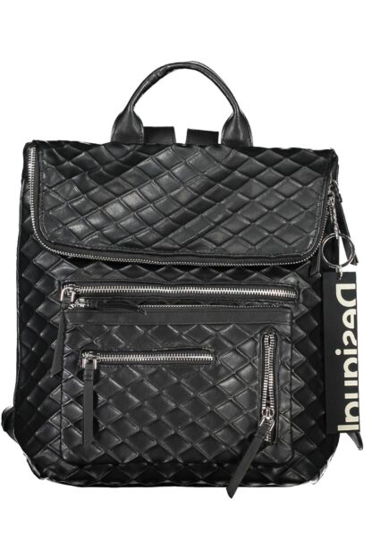 Desigual - Black Polyurethane Women Backpack