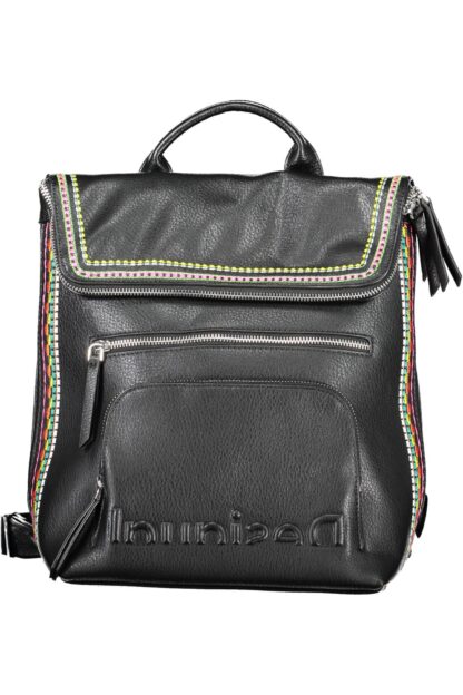 Desigual - Black Polyurethane Women Backpack