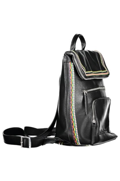 Desigual - Black Polyurethane Women Backpack