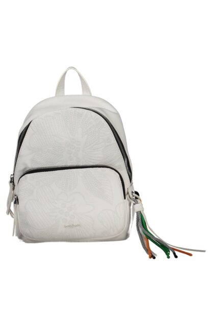 Desigual - White Polyurethane Women Backpack