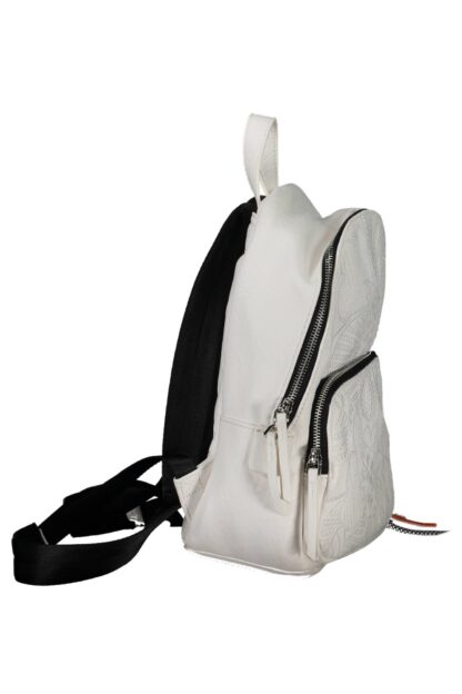 Desigual - White Polyurethane Women Backpack