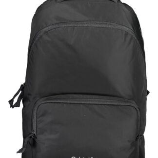 Calvin Klein - Black Polyester Men Backpack