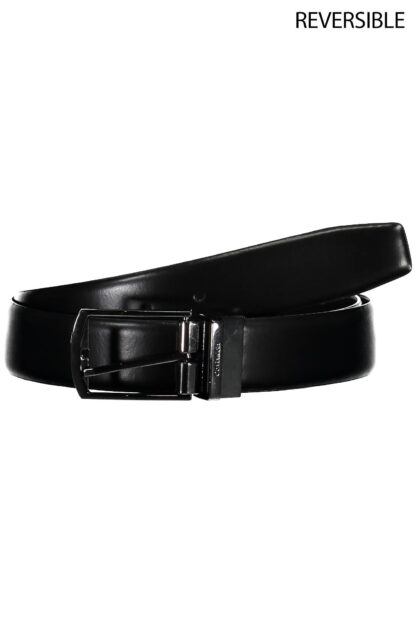 Calvin Klein - Black Leather Men Belt