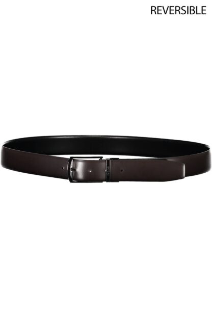 Calvin Klein - Black Leather Men Belt