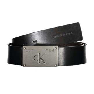 Calvin Klein - Black Leather Men Belt