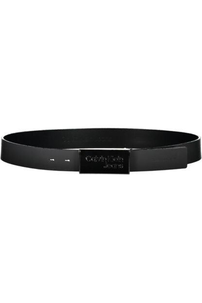 Calvin Klein - Black Leather Men Belt