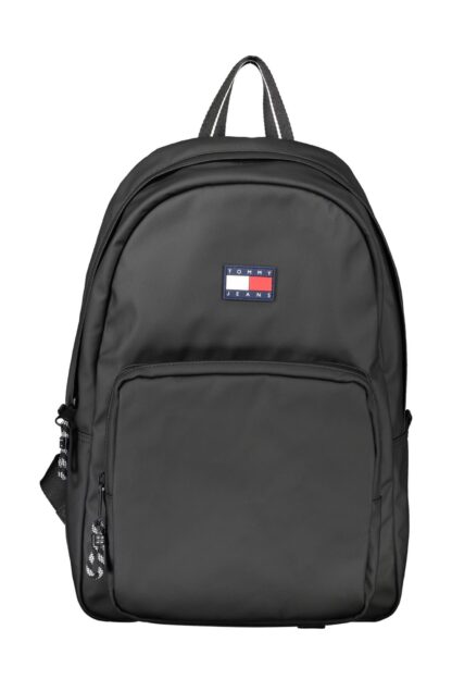 Tommy Hilfiger - Black Polyester Men Backpack