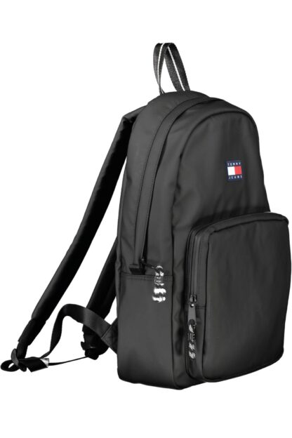 Tommy Hilfiger - Black Polyester Men Backpack