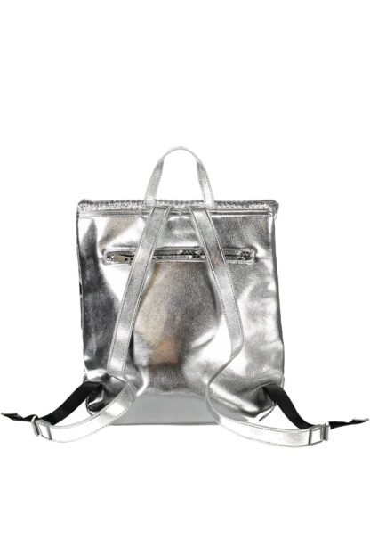 Desigual - Silver Polyurethane Women Backpack