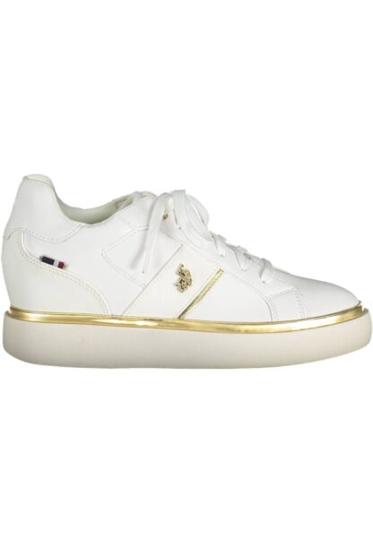 U.S. POLO ASSN. - White Polyester Women Sneaker