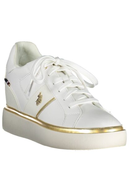 U.S. POLO ASSN. - White Polyester Women Sneaker