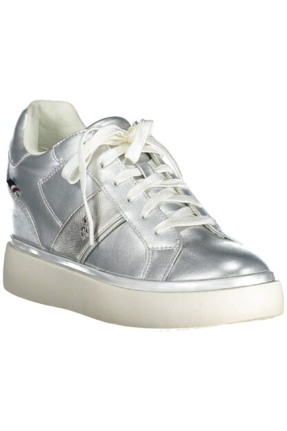 U.S. POLO ASSN. - Silver Polyester Women Sneaker