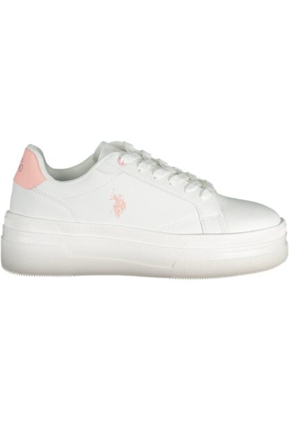 U.S. POLO ASSN. - White Polyester Women Sneaker