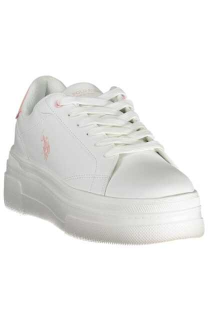 U.S. POLO ASSN. - White Polyester Women Sneaker