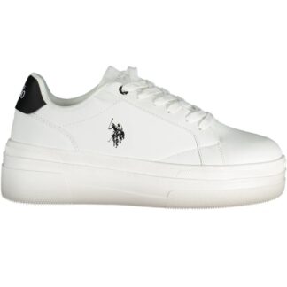 U.S. POLO ASSN. - White Polyester Women Sneaker