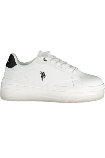 U.S. POLO ASSN. - White Polyester Women Sneaker