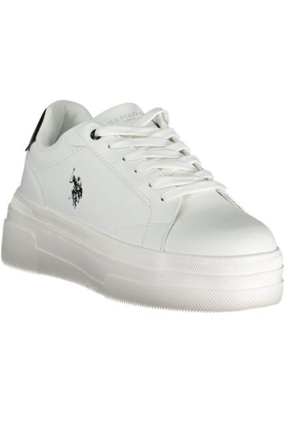 U.S. POLO ASSN. - White Polyester Women Sneaker