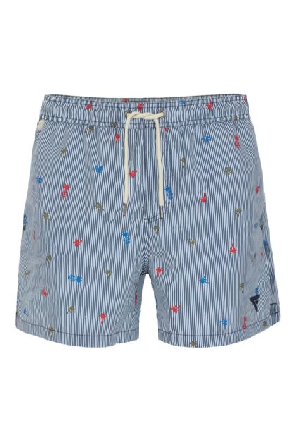 Fred Mello - Light Blue Polyester Men Swim Short