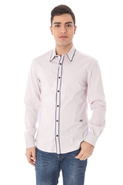 Costume National - Pink Cotton Men Shirt