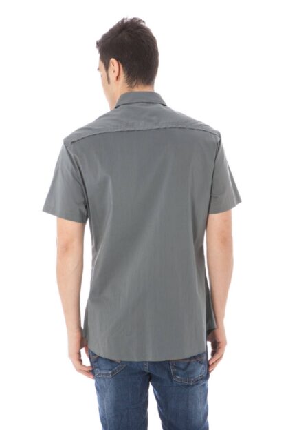 Costume National - Gray Cotton Men Shirt