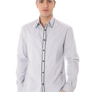 Costume National - Gray Cotton Men Shirt