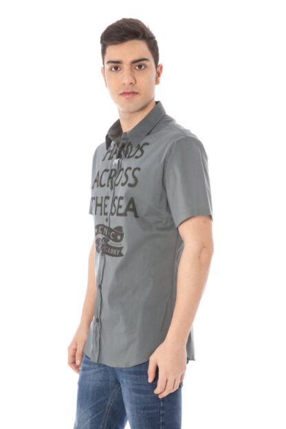 Costume National - Gray Cotton Men Shirt