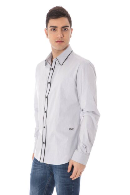 Costume National - Light Blue Cotton Men Shirt