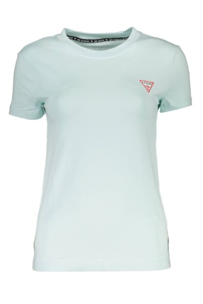 Guess Jeans - Light Blue Cotton Women T-Shirt