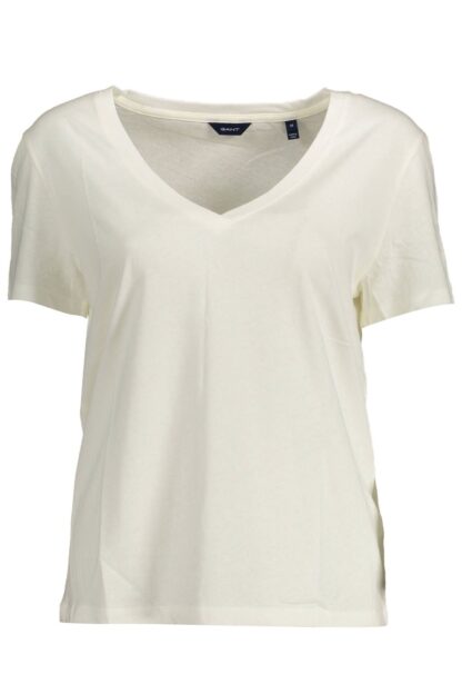 Gant - White Cotton Women T-Shirt