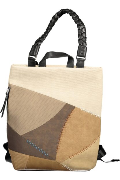 Desigual - Beige Polyurethane Women Backpack