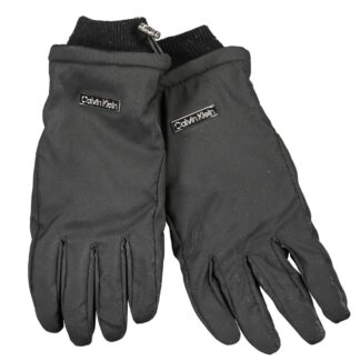 Guess Jeans - Black Leather Men Glove