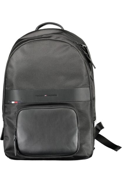 Tommy Hilfiger - Black Polyester Men Backpack